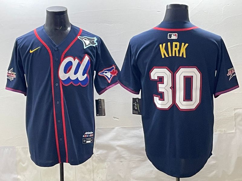 Men 2025 Toronto Blue Jays #30 Kirk Drak Blue All star Nike MLB Jersey style 04